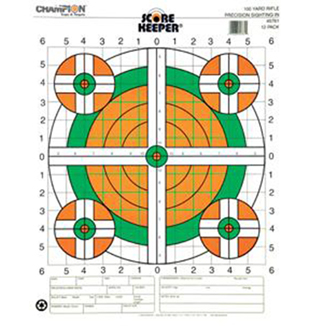 CHAMP TARGET 100YD RIFLE SIGHT IN FLOURESCENT - Sale